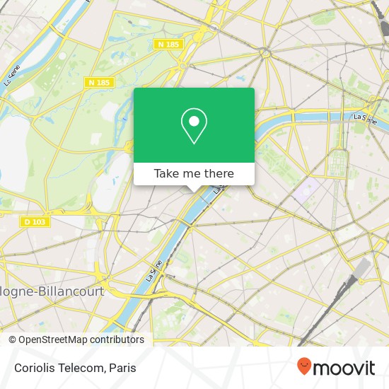 Mapa Coriolis Telecom