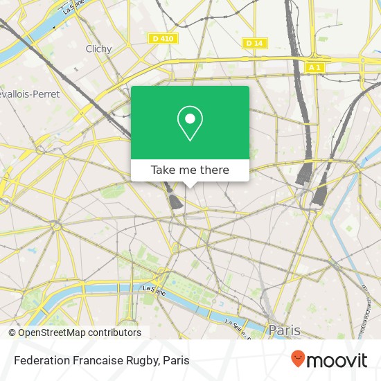 Mapa Federation Francaise Rugby