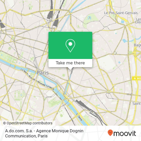A.do.com. S.a. - Agence Monique Dognin Communication map