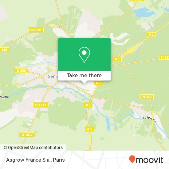 Asgrow France S.a. map