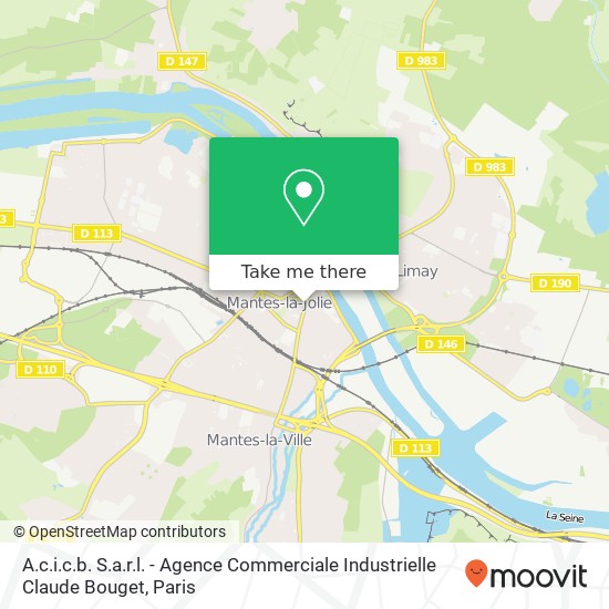 A.c.i.c.b. S.a.r.l. - Agence Commerciale Industrielle Claude Bouget map