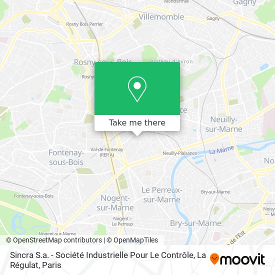 Sincra S.a. - Société Industrielle Pour Le Contrôle, La Régulat map