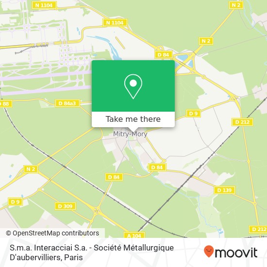 S.m.a. Interacciai S.a. - Société Métallurgique D'aubervilliers map