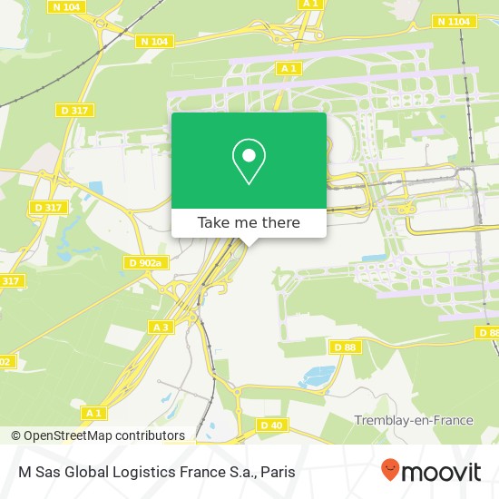 M Sas Global Logistics France S.a. map