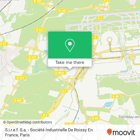 S.i.r.e.f. S.a. - Société Industrielle De Roissy En France map