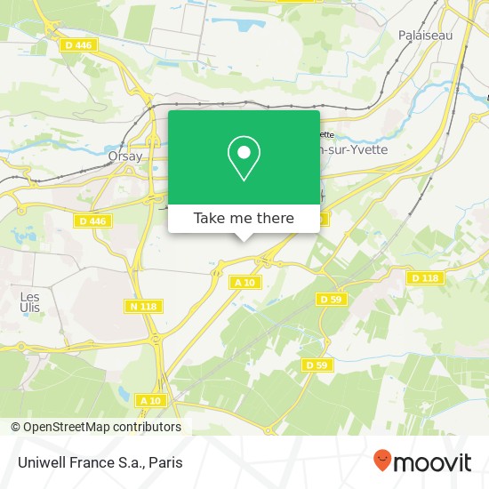 Mapa Uniwell France S.a.