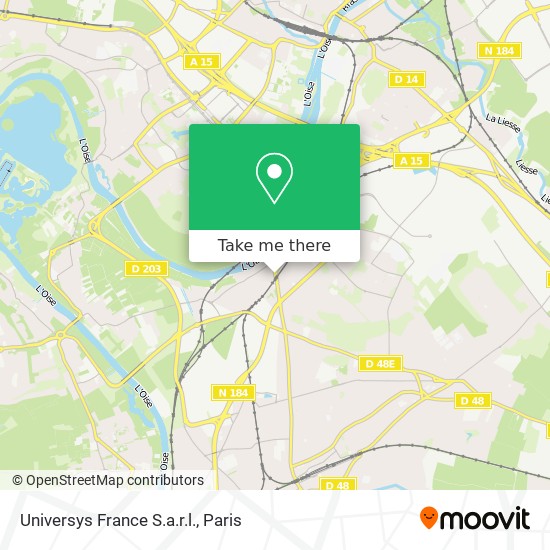 Universys France S.a.r.l. map