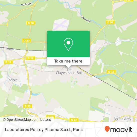 Mapa Laboratoires Ponroy Pharma S.a.r.l.