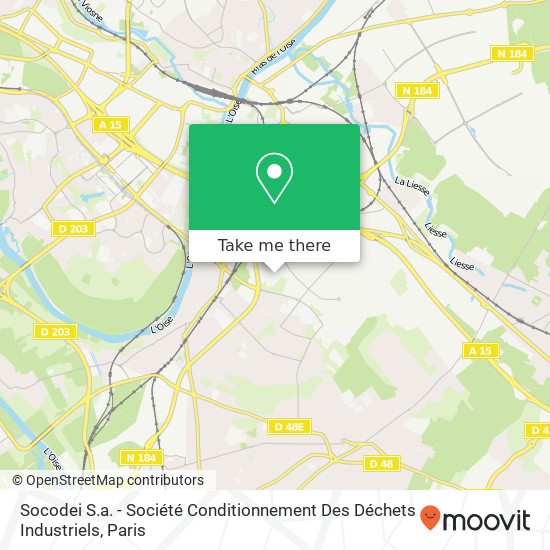 Socodei S.a. - Société Conditionnement Des Déchets Industriels map