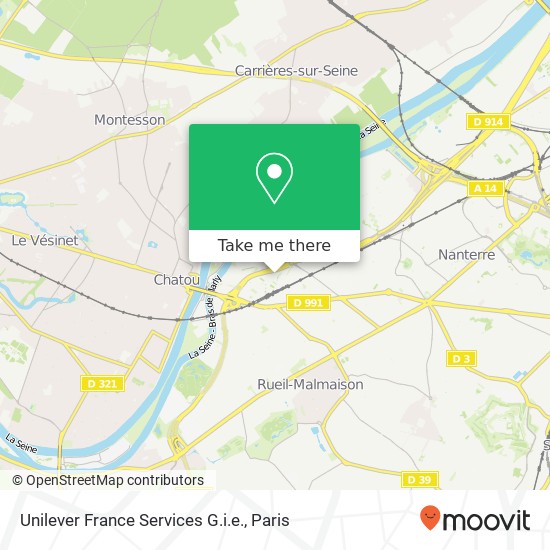 Unilever France Services G.i.e. map