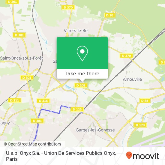 U.s.p. Onyx S.a. - Union De Services Publics Onyx map