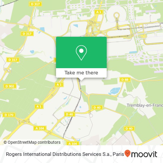 Mapa Rogers International Distributions Services S.a.