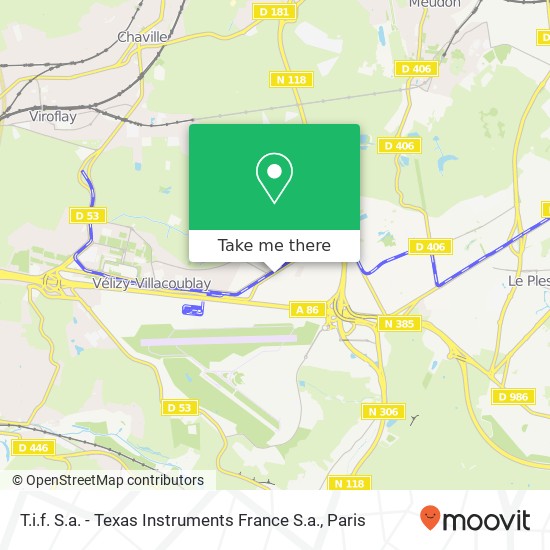 T.i.f. S.a. - Texas Instruments France S.a. map