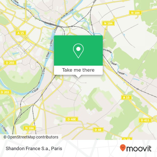 Mapa Shandon France S.a.