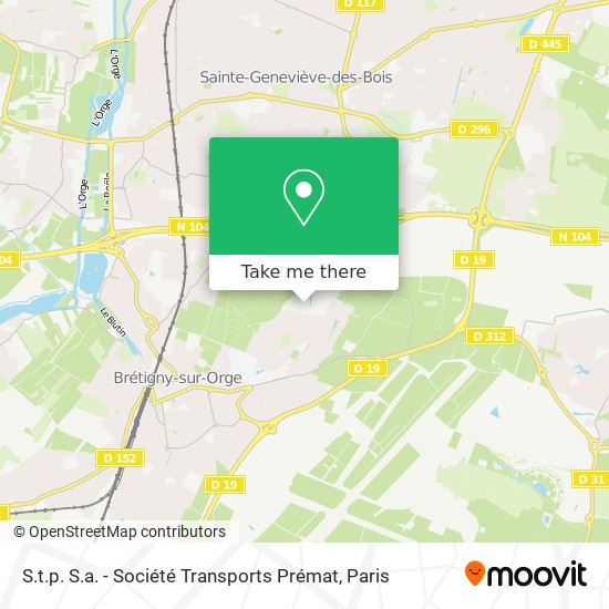 S.t.p. S.a. - Société Transports Prémat map