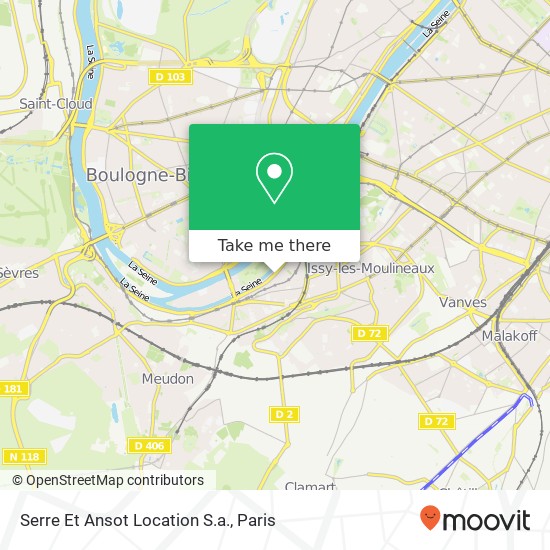 Mapa Serre Et Ansot Location S.a.