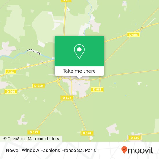 Newell Window Fashions France Sa map