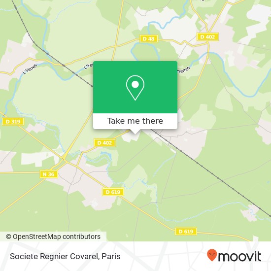 Mapa Societe Regnier Covarel