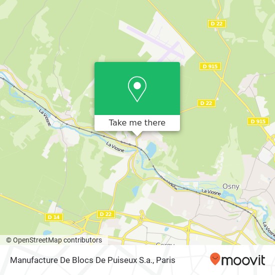 Mapa Manufacture De Blocs De Puiseux S.a.