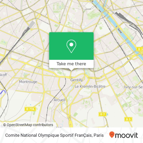 Comite National Olympique Sportif FranÇais map