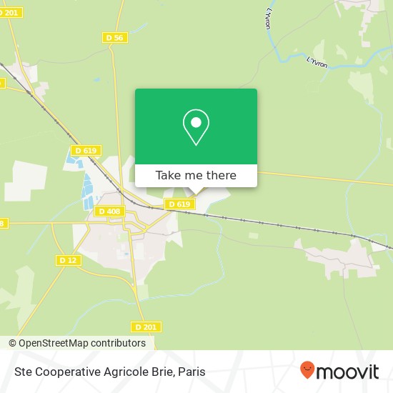 Mapa Ste Cooperative Agricole Brie