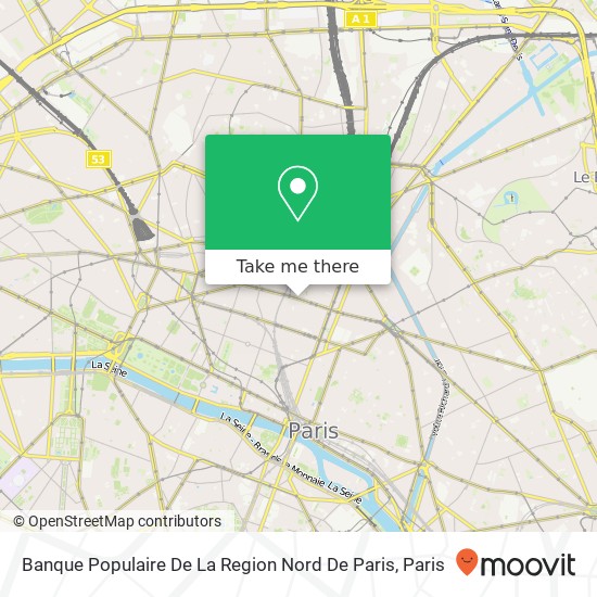 Mapa Banque Populaire De La Region Nord De Paris