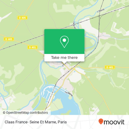 Claas France- Seine Et Marne map