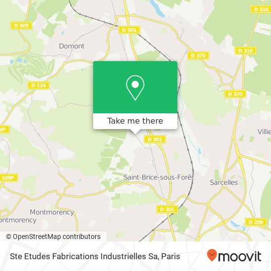 Ste Etudes Fabrications Industrielles Sa map