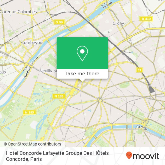 Hotel Concorde Lafayette Groupe Des HÔtels Concorde map