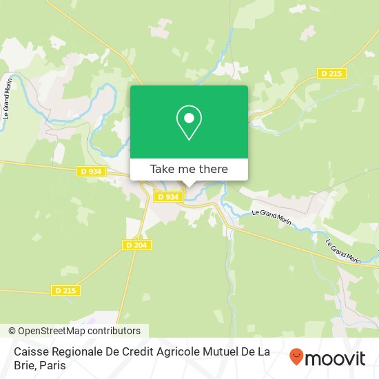 Caisse Regionale De Credit Agricole Mutuel De La Brie map