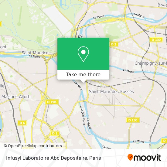 Infusyl Laboratoire Abc Depositaire map