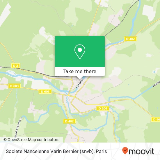 Societe Nanceienne Varin Bernier (snvb) map