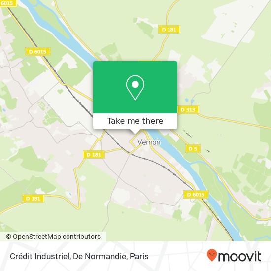 Crédit Industriel, De Normandie map