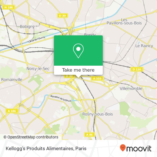 Mapa Kellogg's Produits Alimentaires