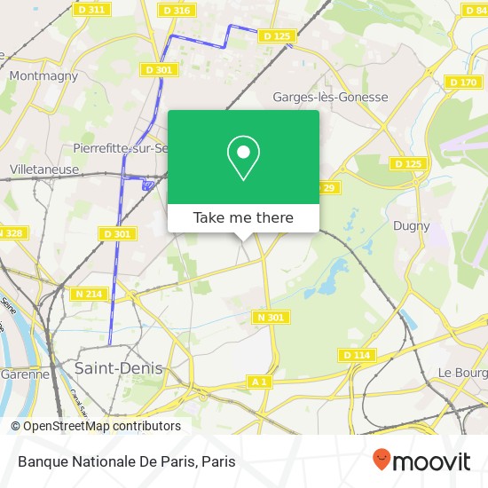 Banque Nationale De Paris map