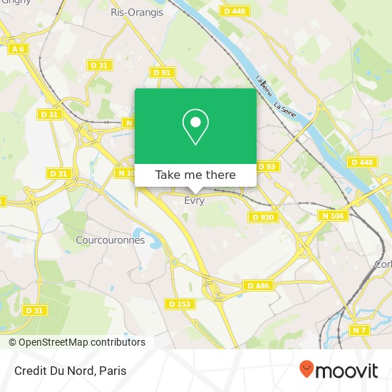 Mapa Credit Du Nord