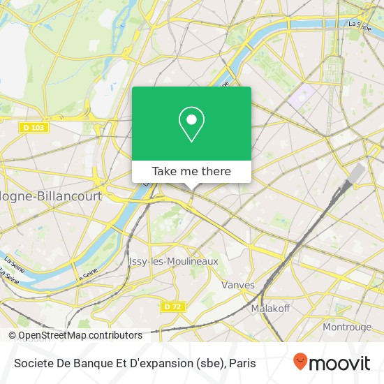 Societe De Banque Et D'expansion (sbe) map
