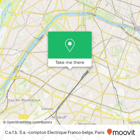 C.e.f.b. S.a. -comptoir Electrique Franco-belge map
