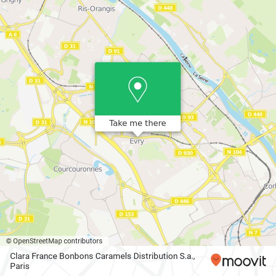 Mapa Clara France Bonbons Caramels Distribution S.a.