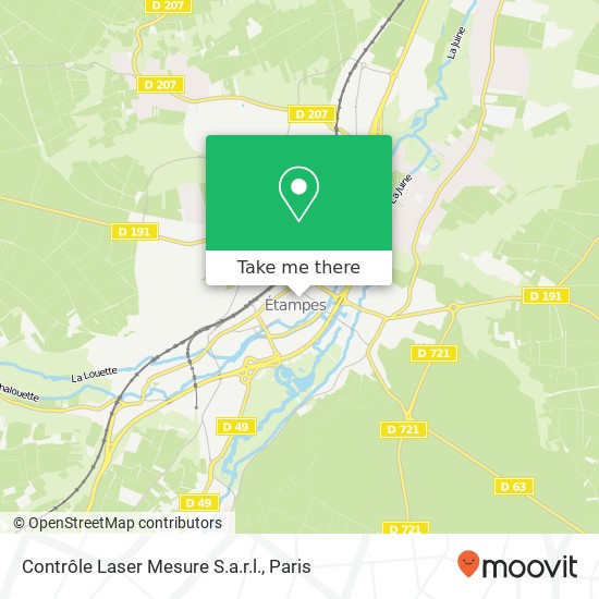 Contrôle Laser Mesure S.a.r.l. map