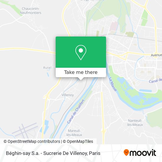 Béghin-say S.a. - Sucrerie De Villenoy map