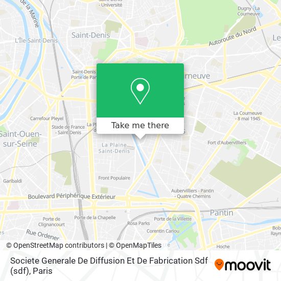Mapa Societe Generale De Diffusion Et De Fabrication Sdf (sdf)