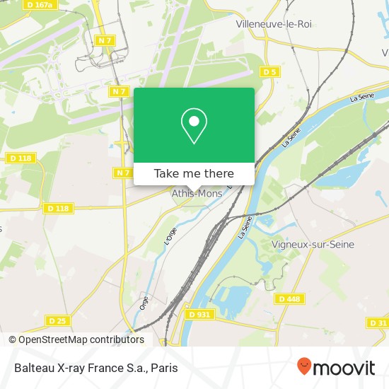 Balteau X-ray France S.a. map