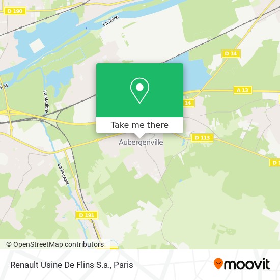 Renault Usine De Flins S.a. map