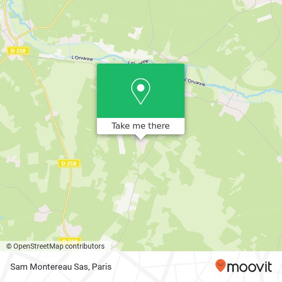 Mapa Sam Montereau Sas