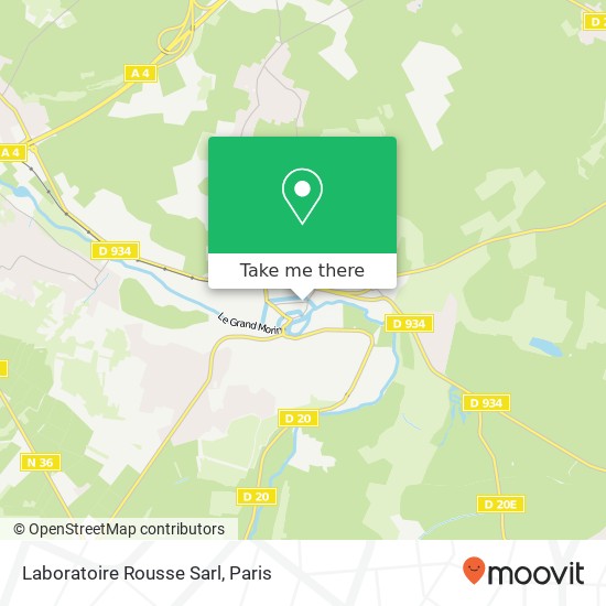 Laboratoire Rousse Sarl map