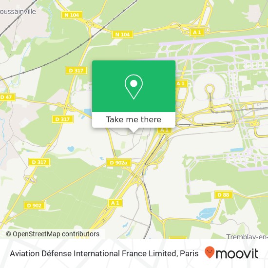 Aviation Défense International France Limited map