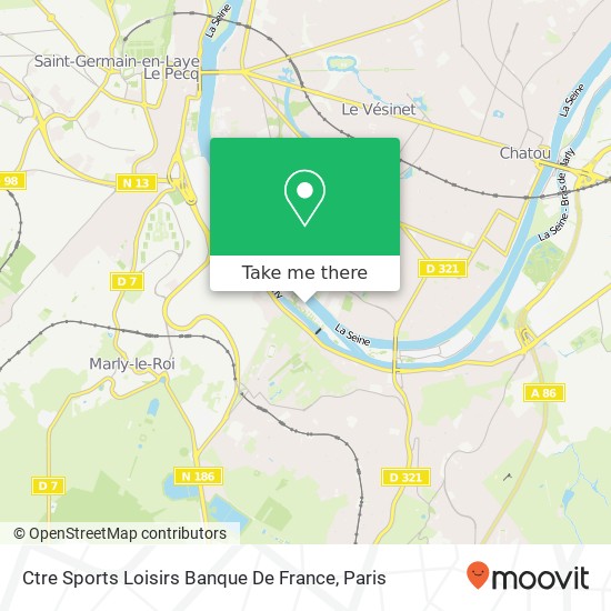 Ctre Sports Loisirs Banque De France map