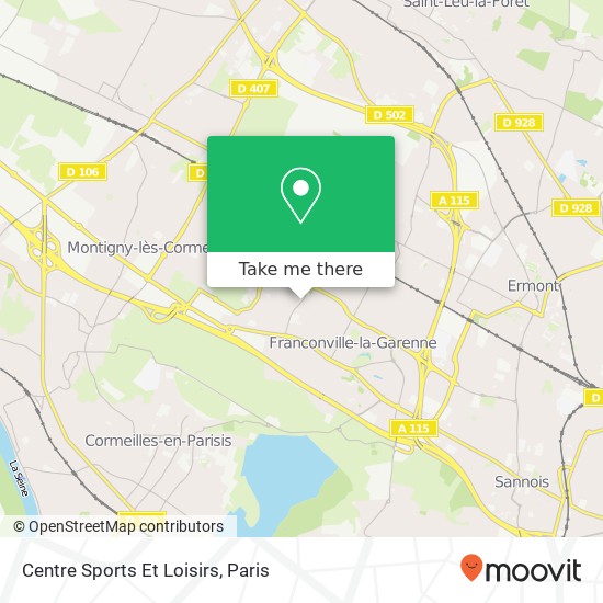 Centre Sports Et Loisirs map