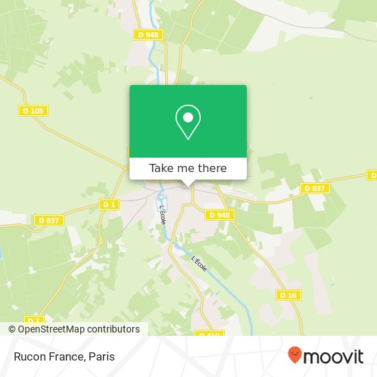 Rucon France map